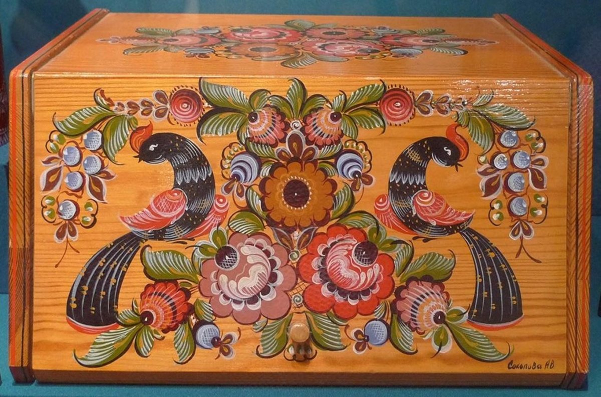 Хохломская роспись на а4