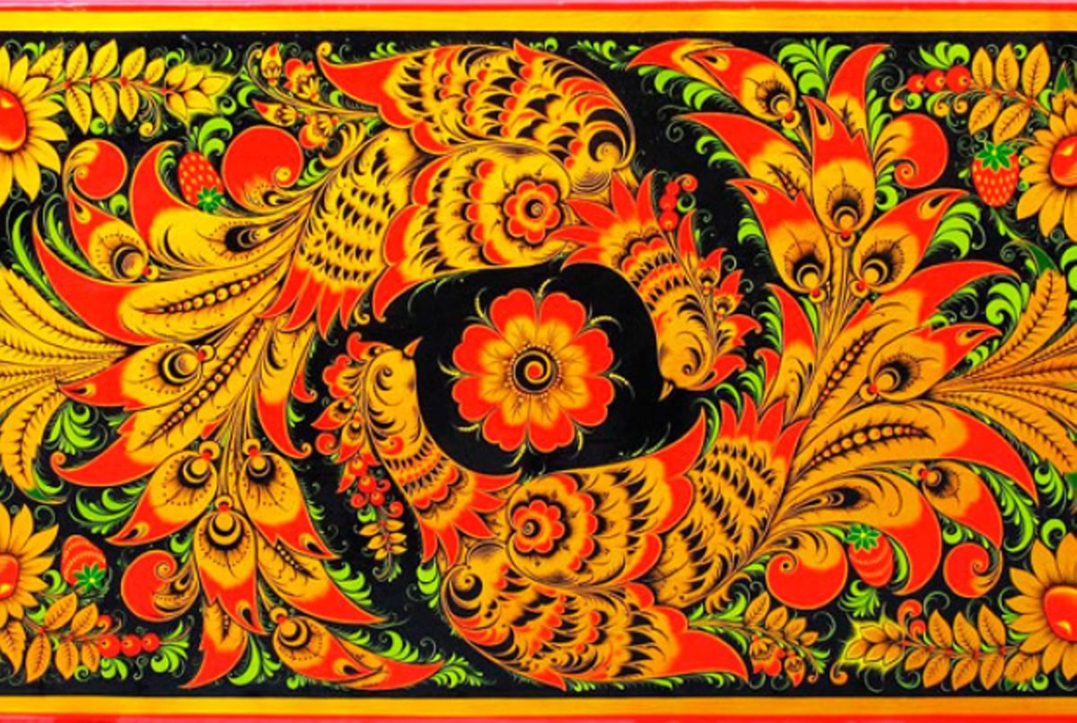 Борецкая роспись колокольчик