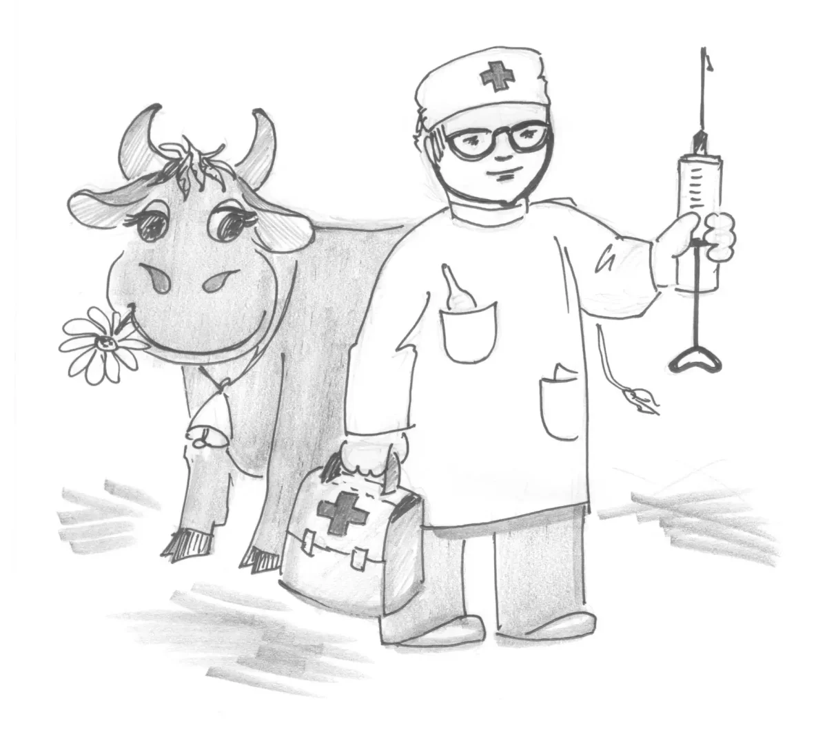 Раскраска зубной врач