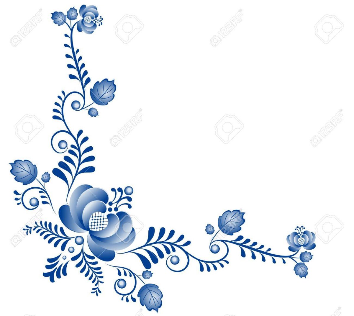 Рамка под Гжель