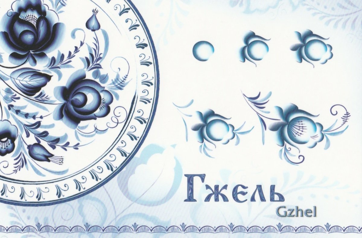 Орнаментальная стилистика Гжель