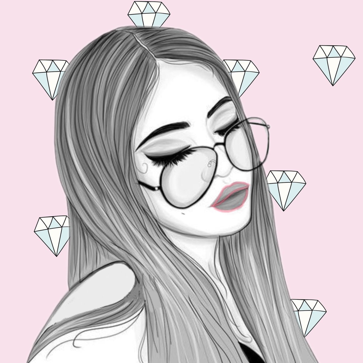 Рисунки для срисовки девочки