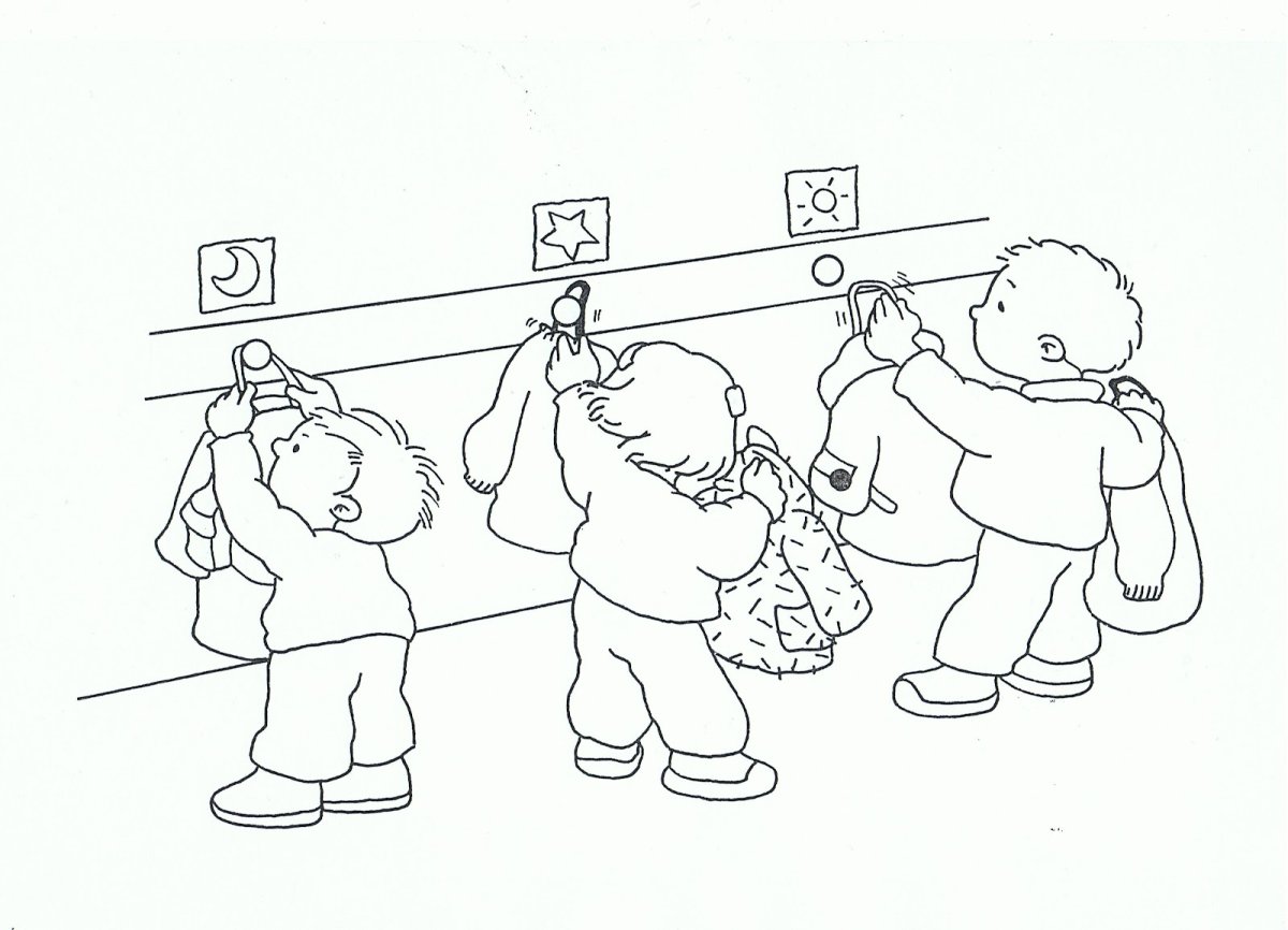 Раскраски по правилам поведения в детском саду