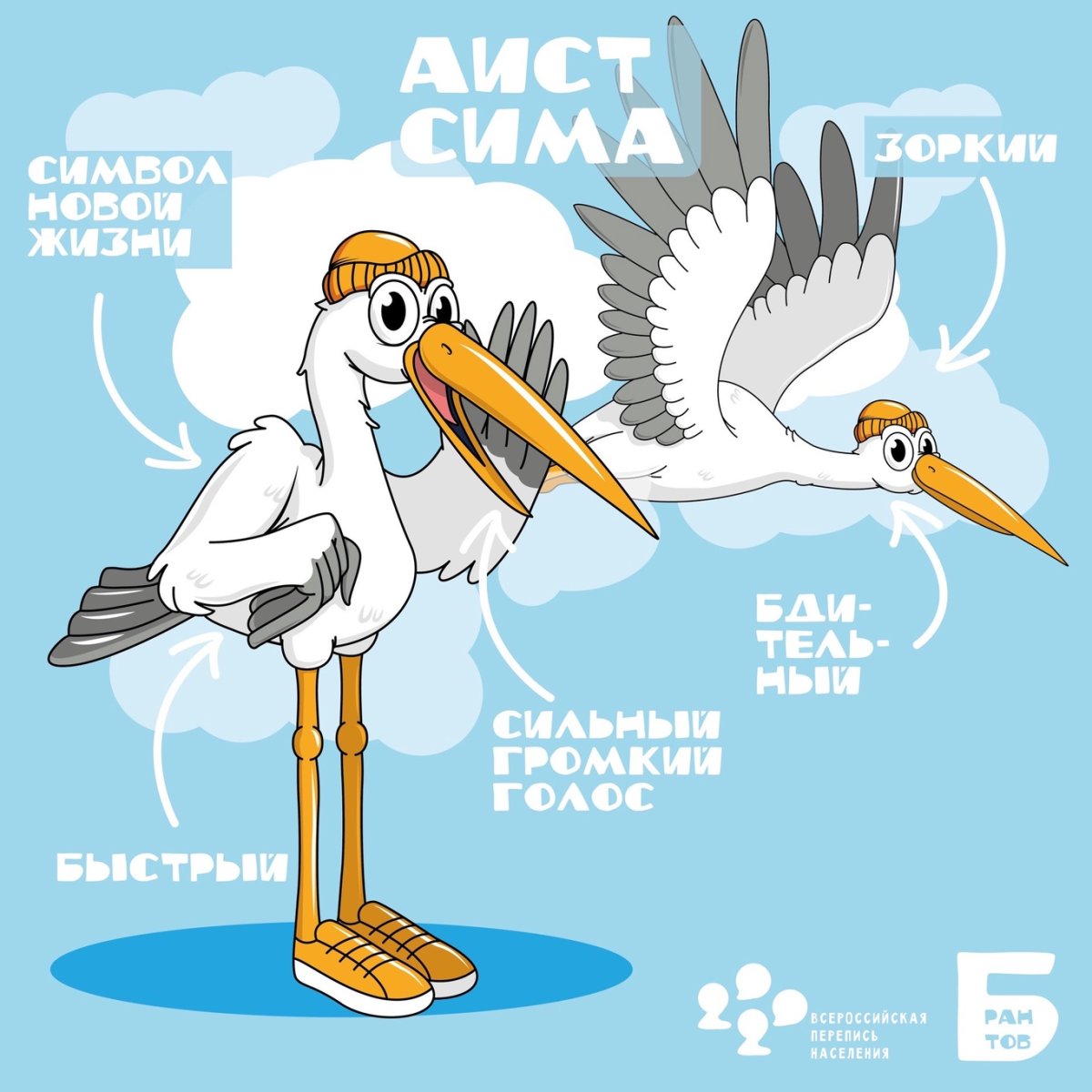 Журавль раскраска для детей