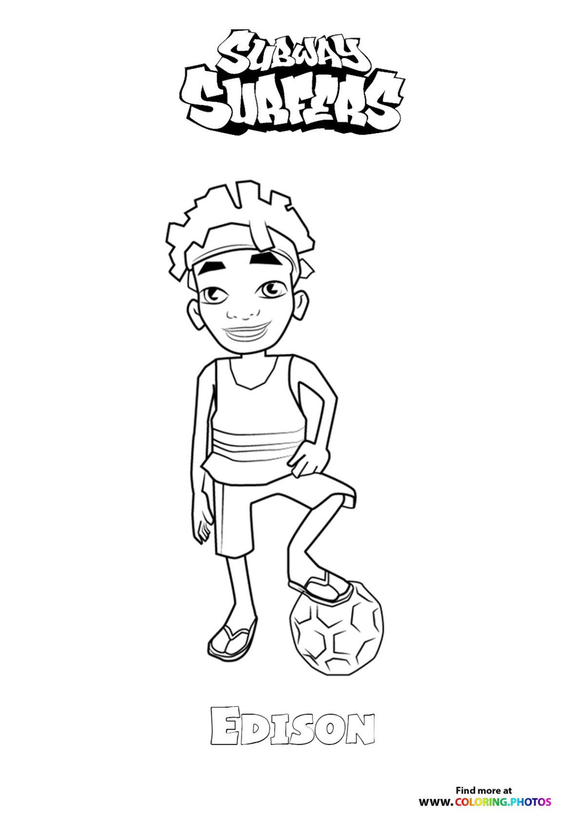 Сабвей сёрф раскраска