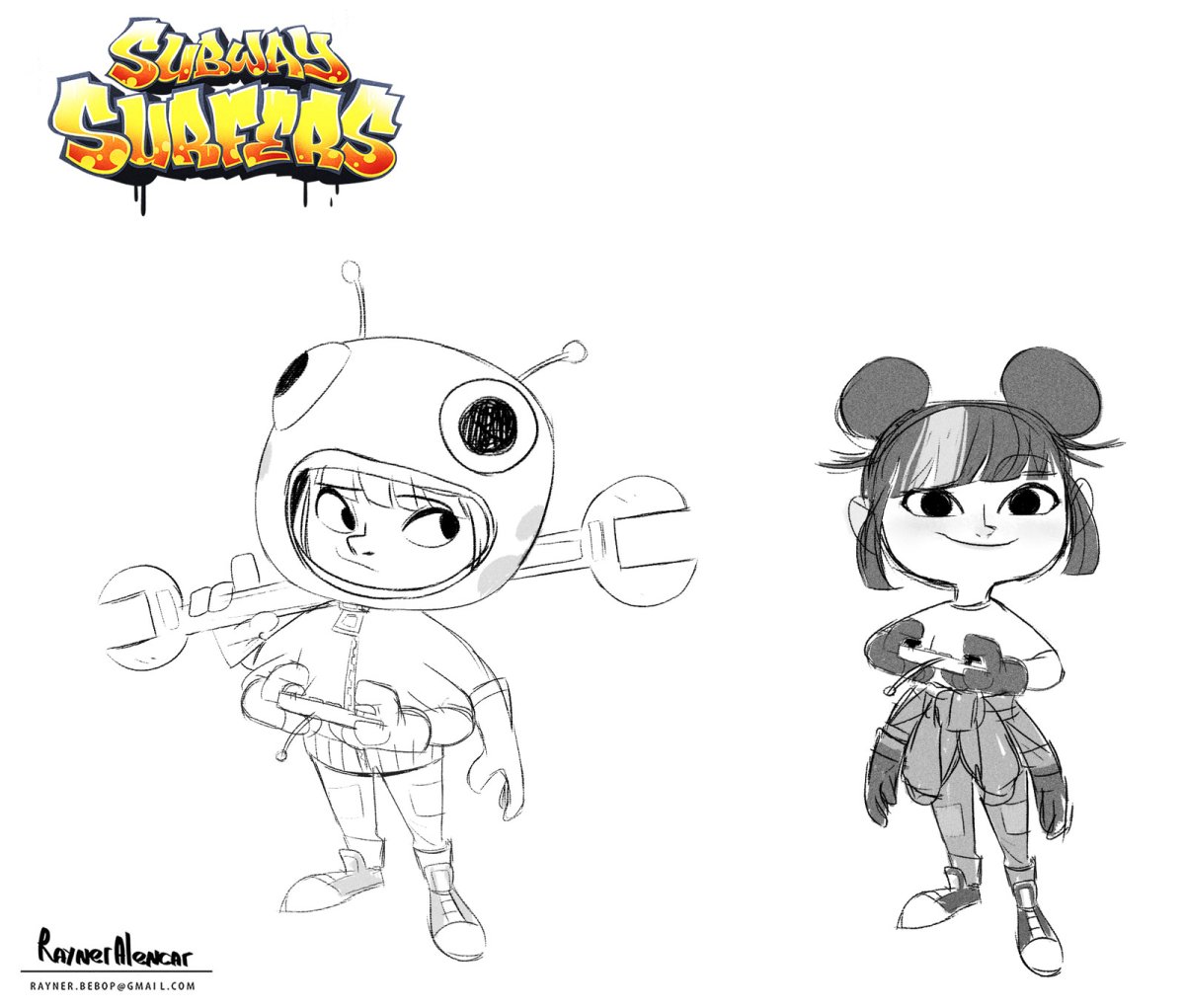 Раскраска Subway Surf