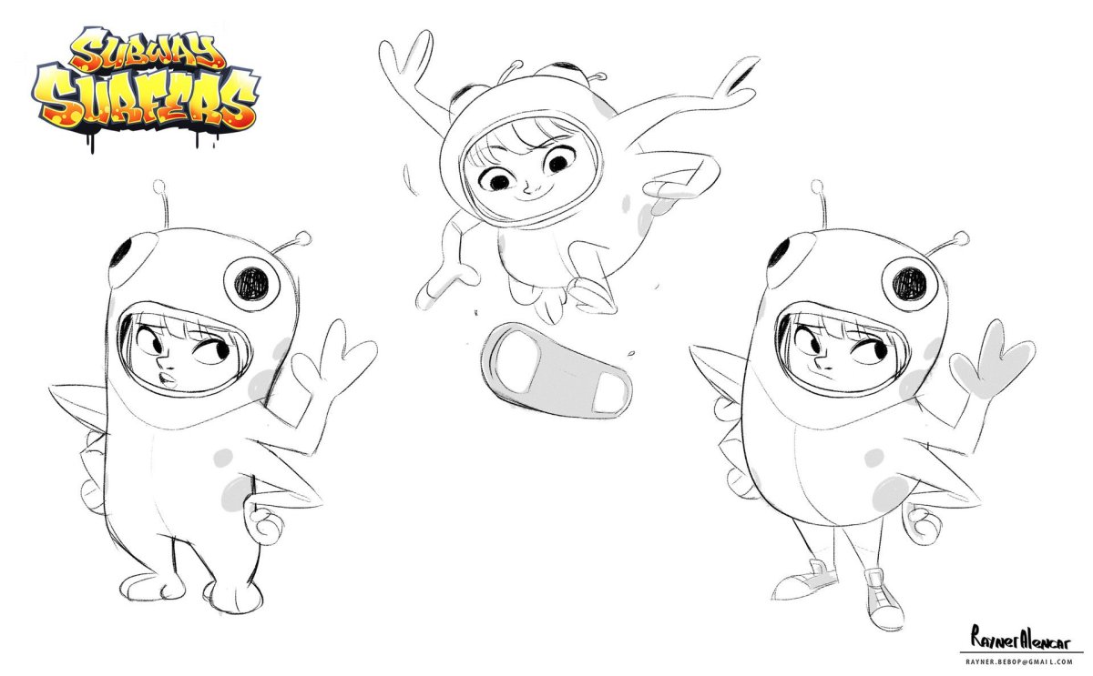 Раскраски сабвей сёрф персонажи