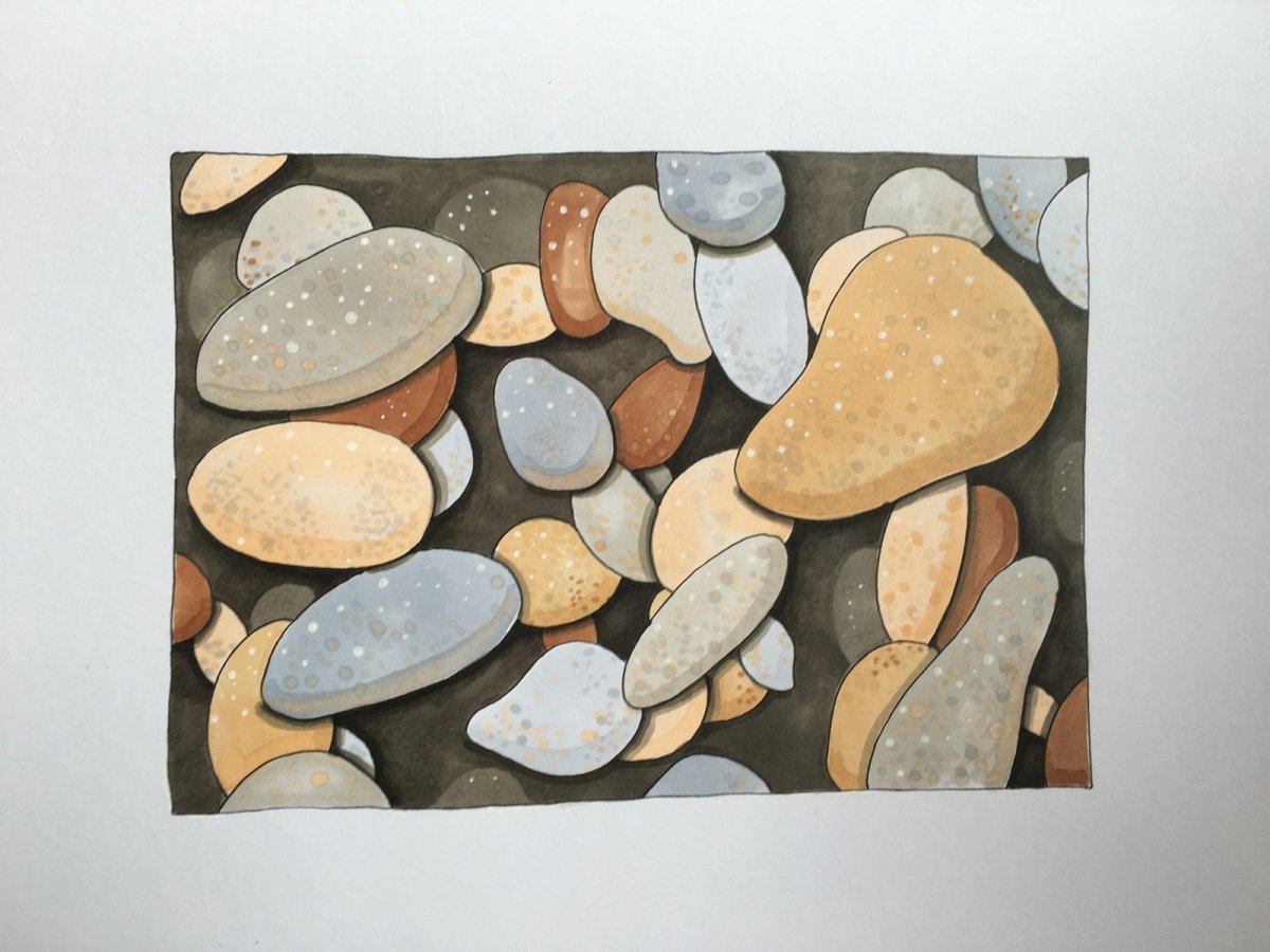 Камни разрисованные орнаменты для детей