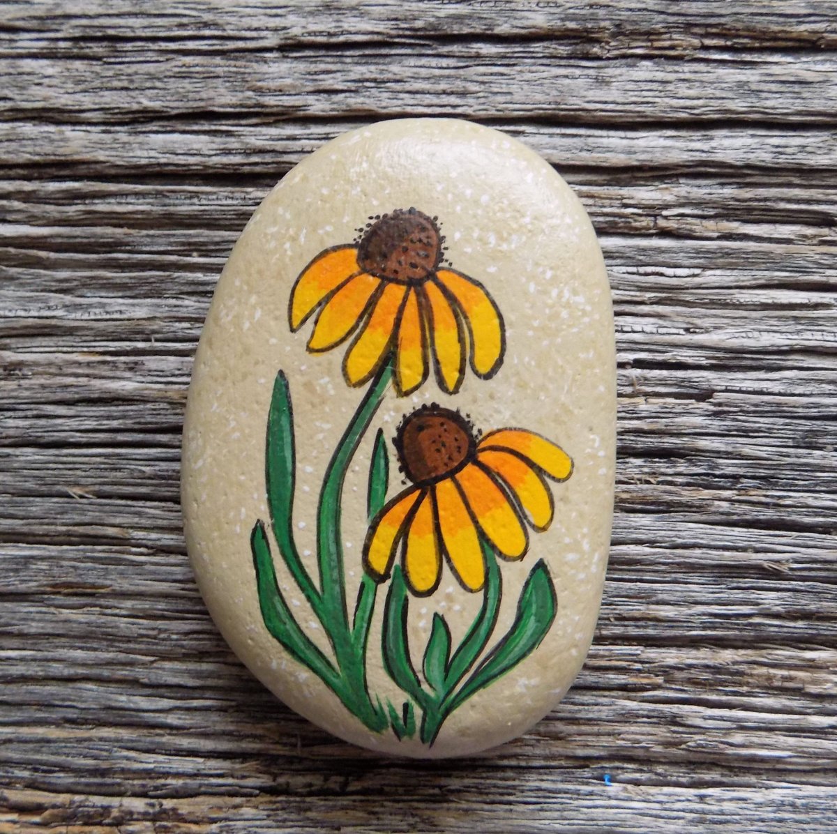 Галечное искусство Совенок