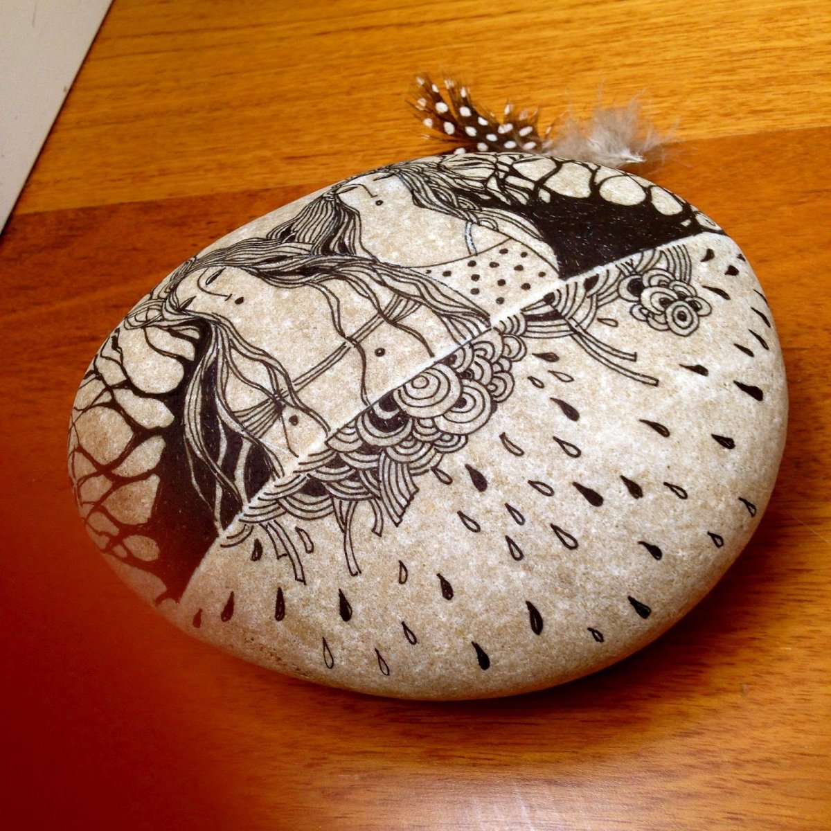 Роспись на камнях