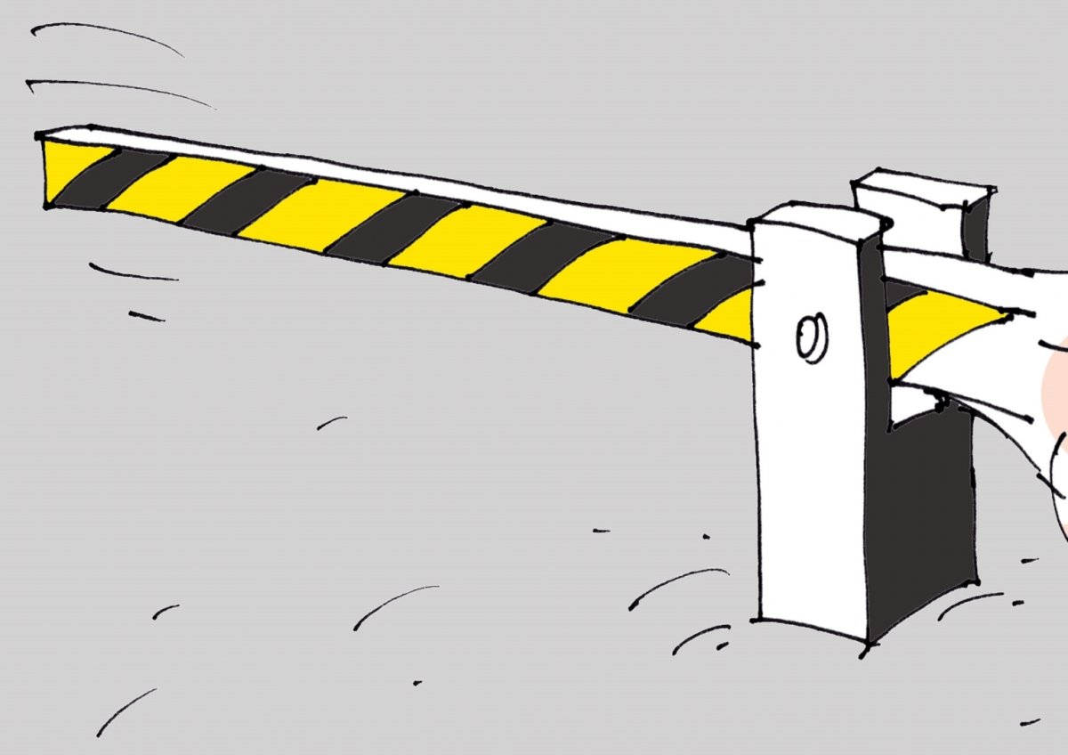 Шлагбаум мультяшный