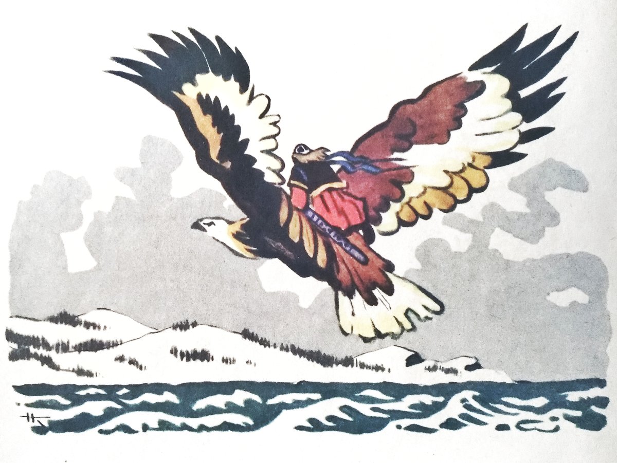 Лапландка и финка из снежной королевы раскраска