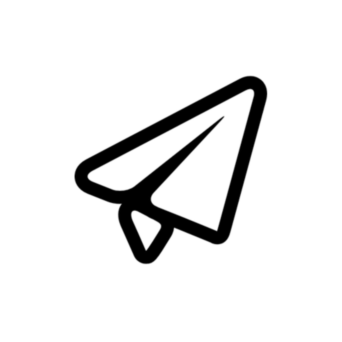 Значок телеграм контур