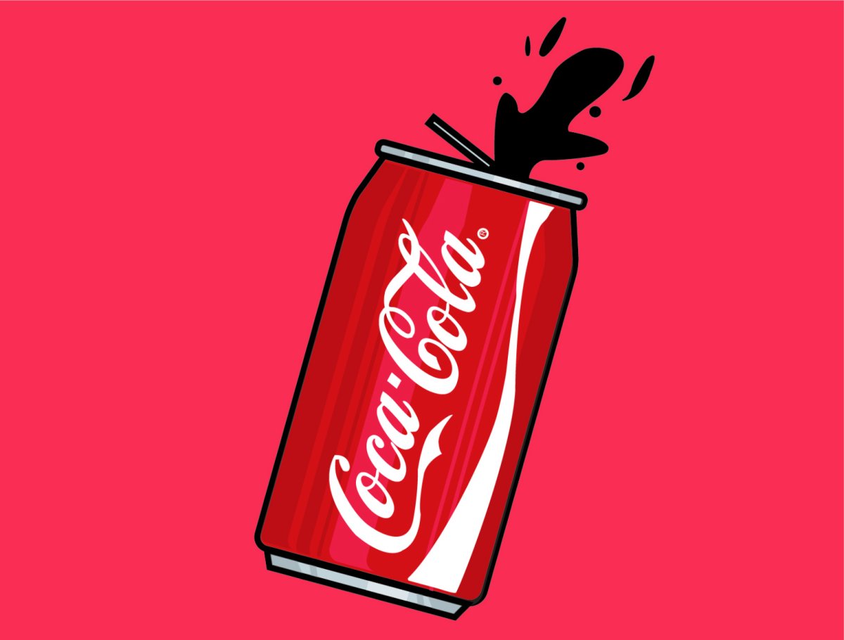 Раскраска газировки в бутылке