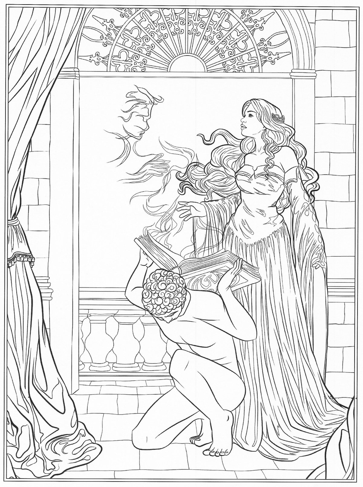 Сотворение мира раскраска