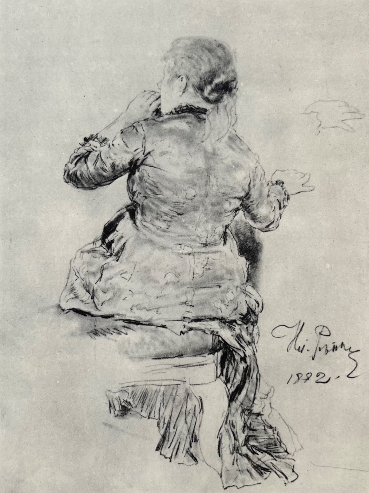 Репин набросок Анненкова