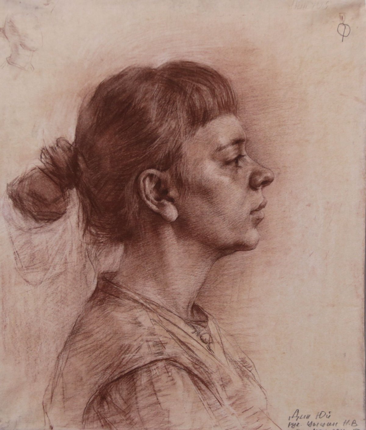 Фешин Николай набросок фигуры