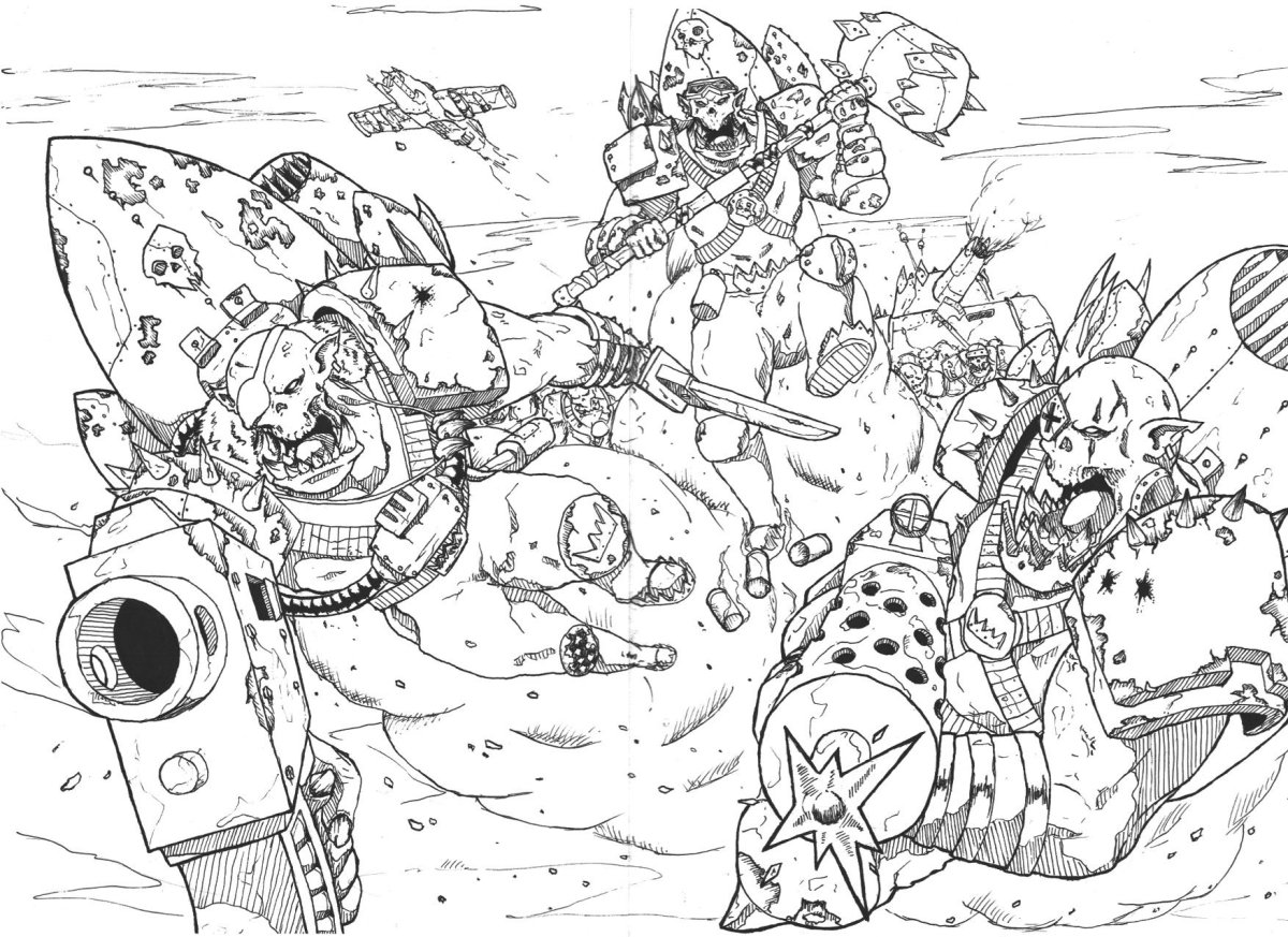 Раскраска вархаммер 40000