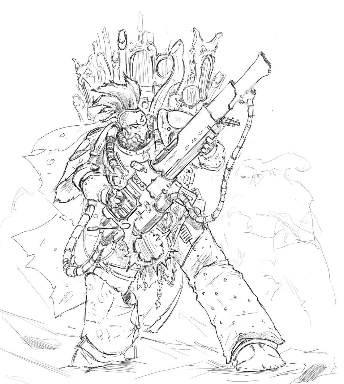 Warhammer 40000 рисунки