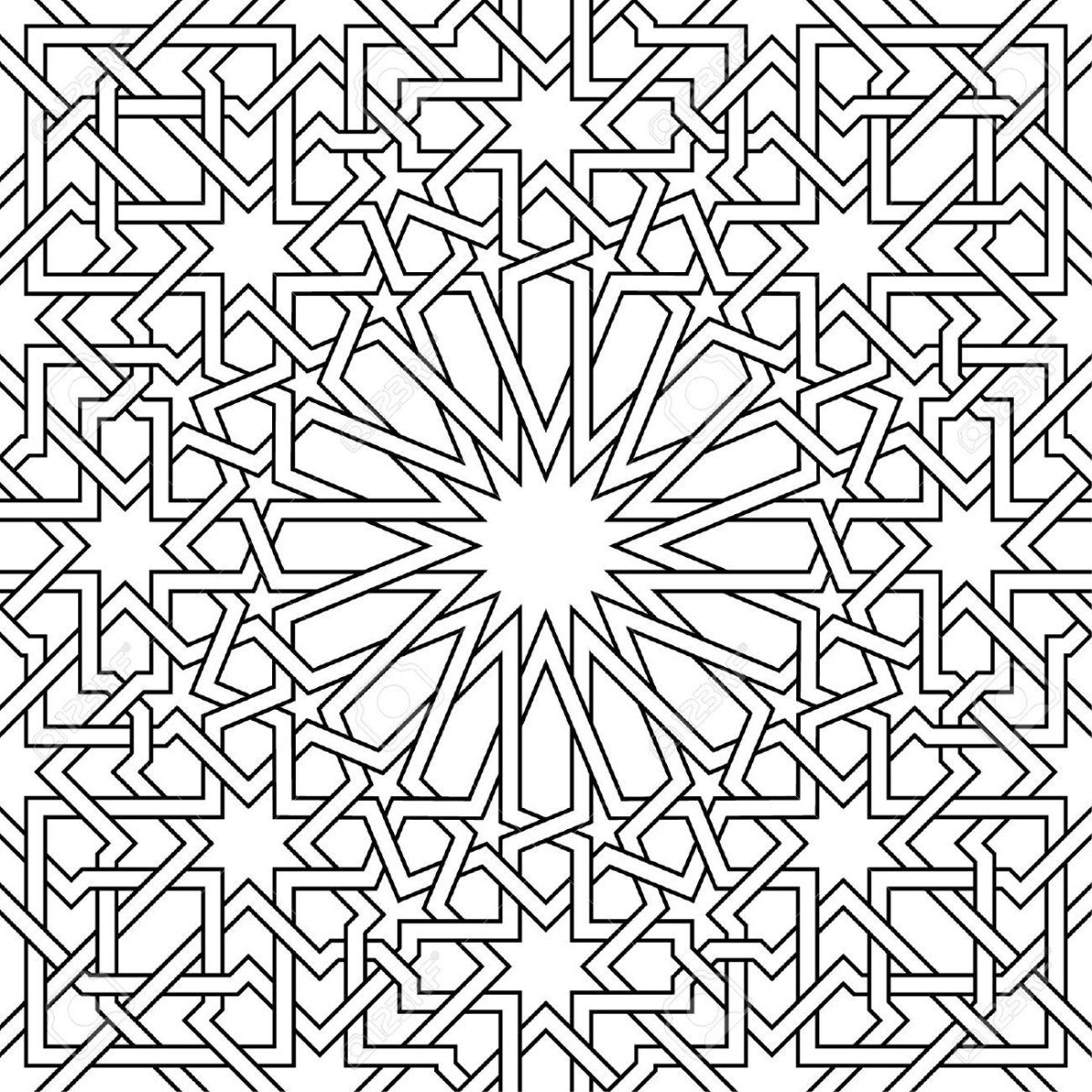 Арабский узор паттерн