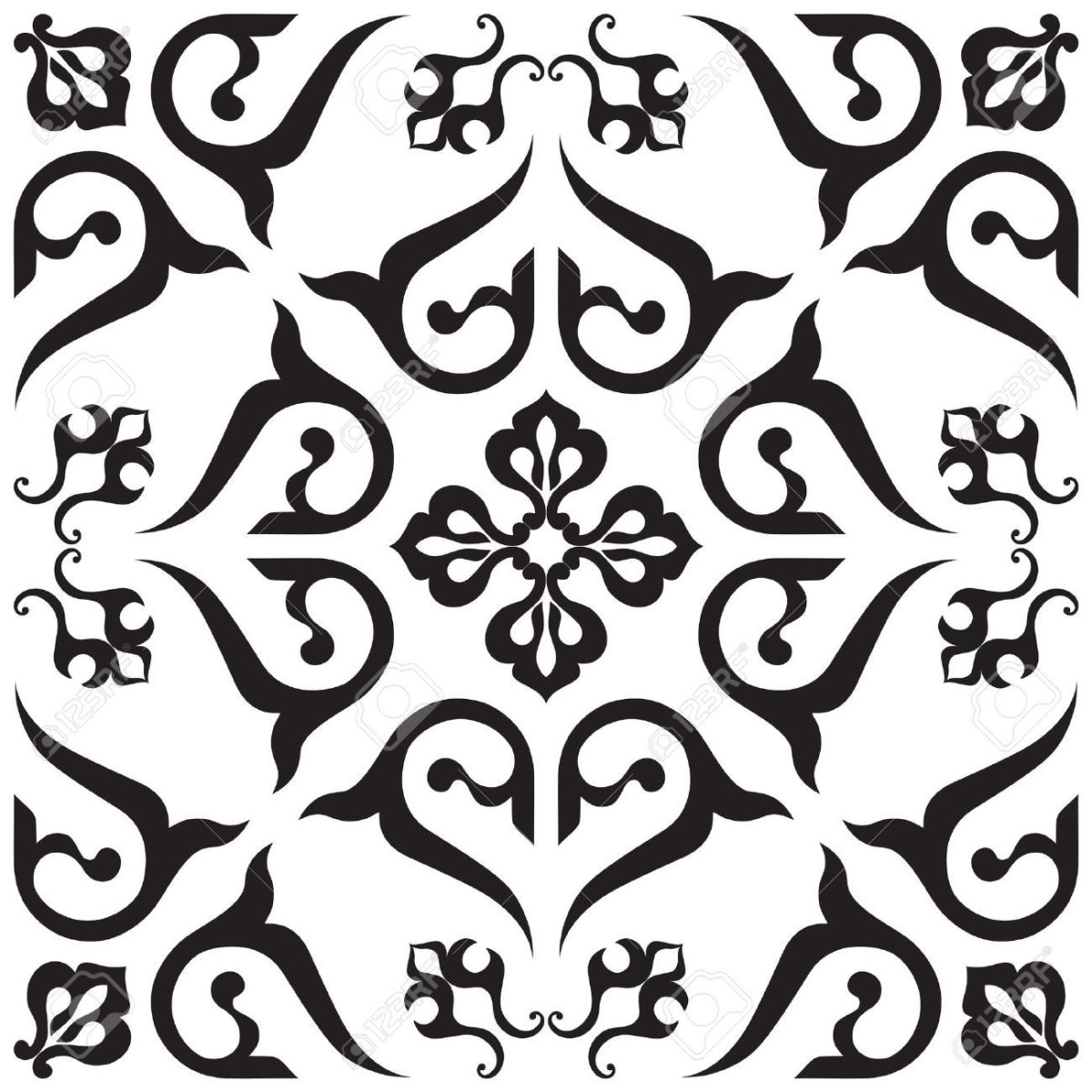 Арабский векторный орнамент