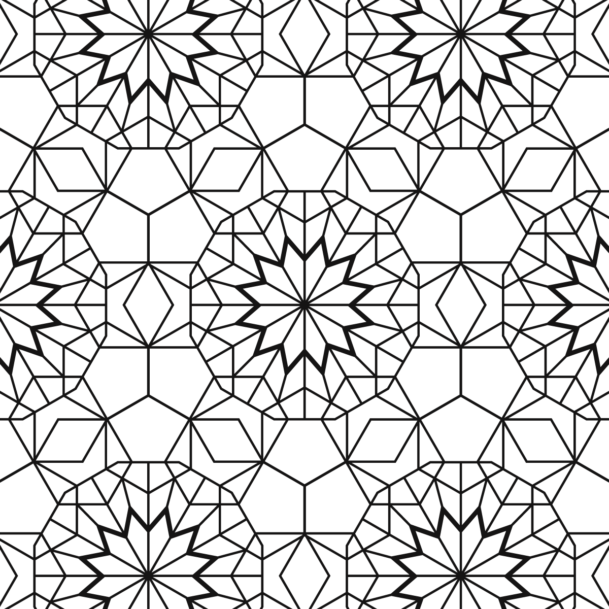 Исламский орнамент Гирих