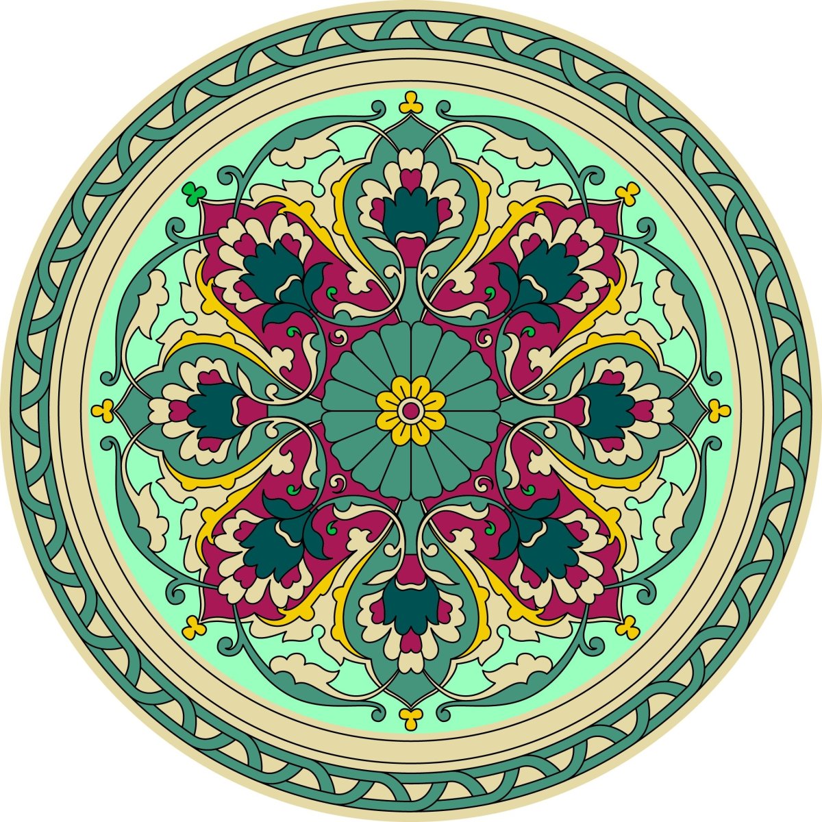 Арабский Багдади орнамент