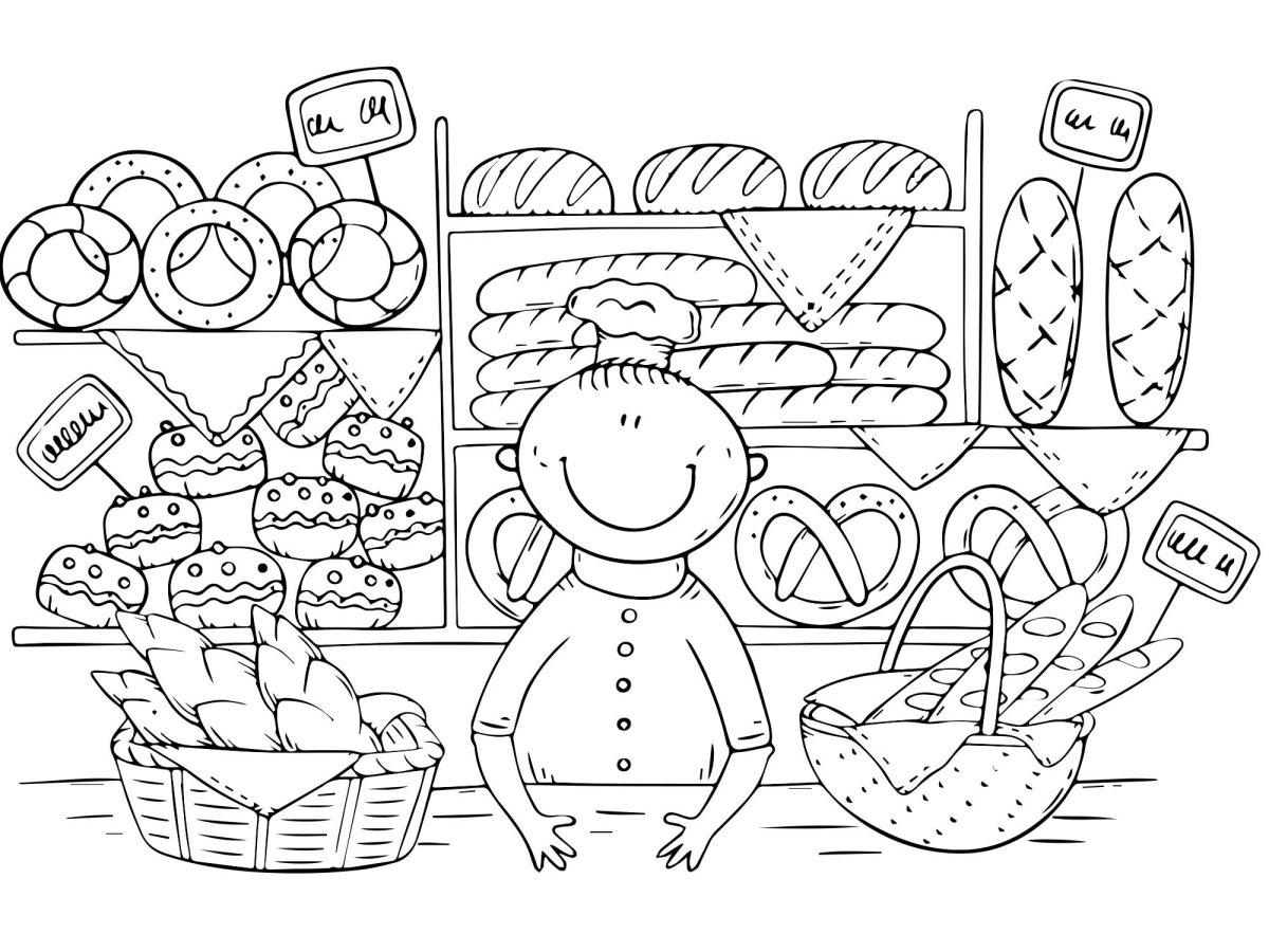 Магазин раскраска для детей