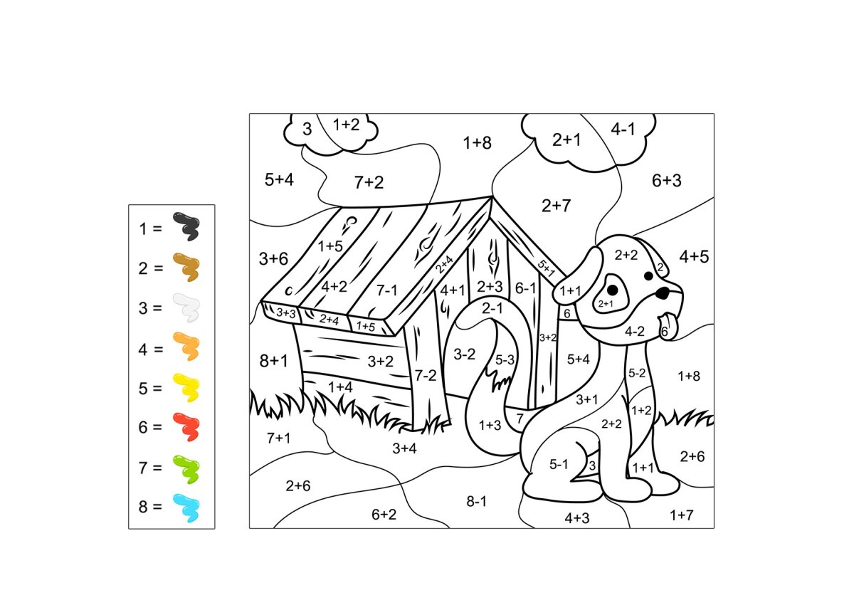 Раскраски таблица умножения и деления на 2.3.4.5