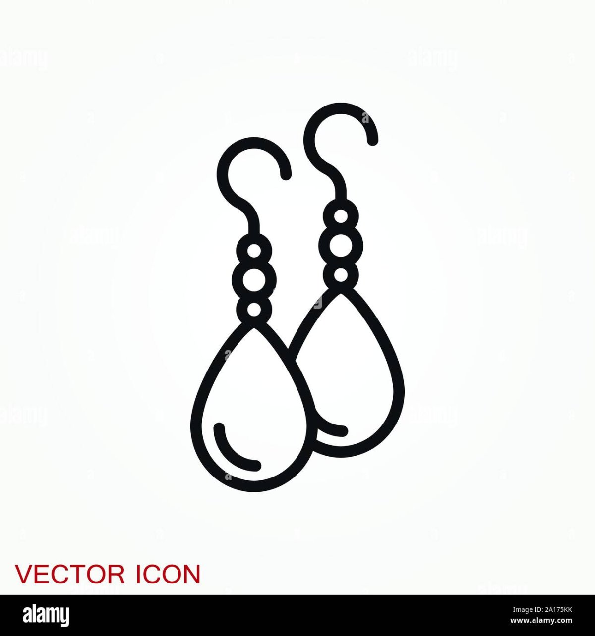 Иконка легкие серьги