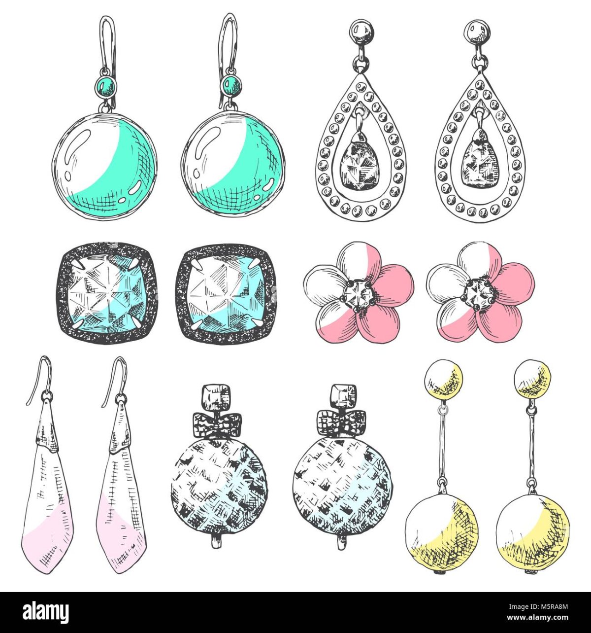 Сережки для рисования