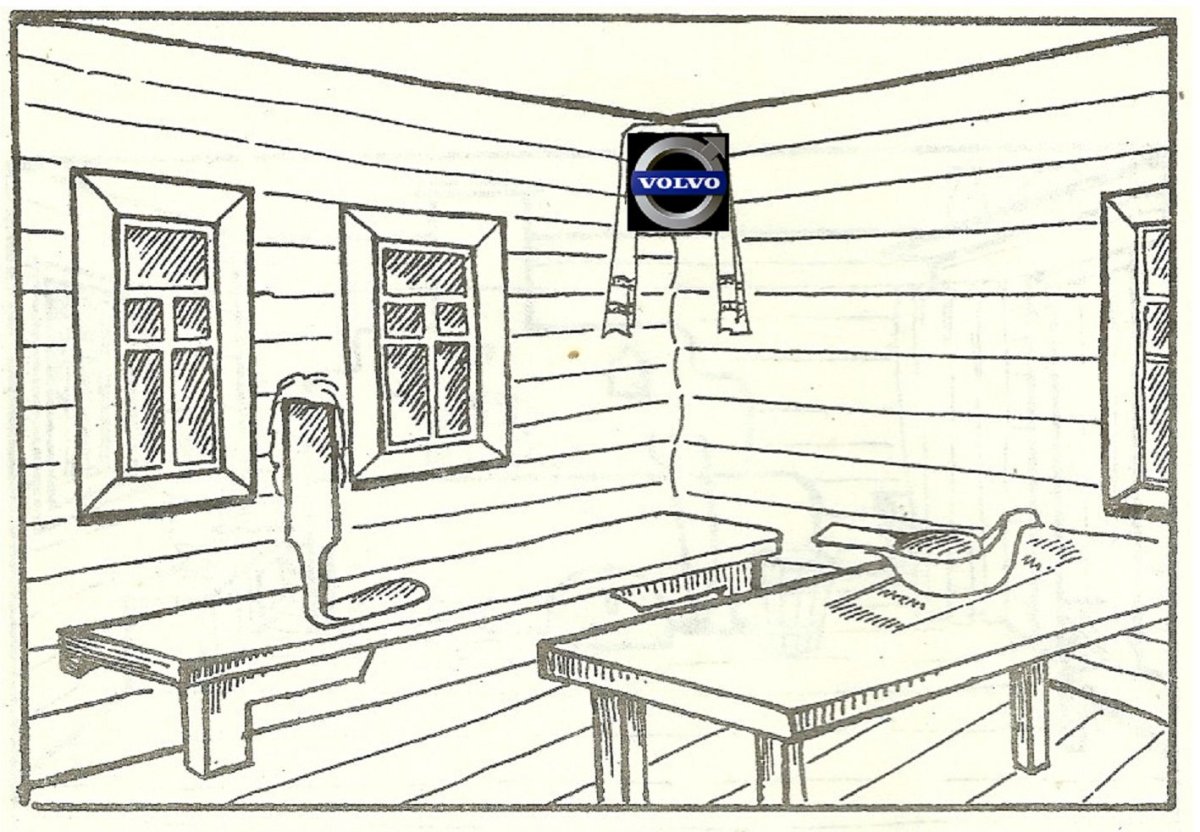 Русская изба изнутри рисунок