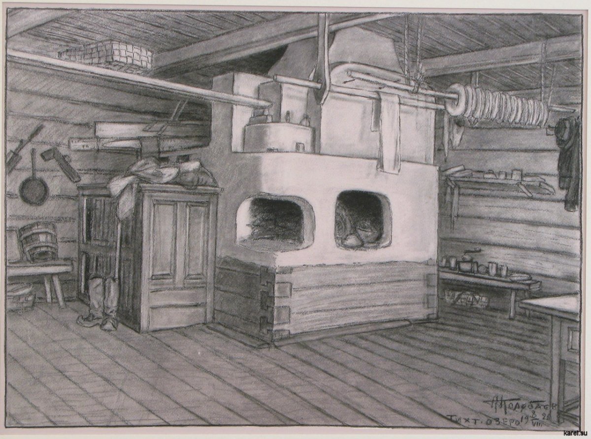 Убранство русской избы внутри