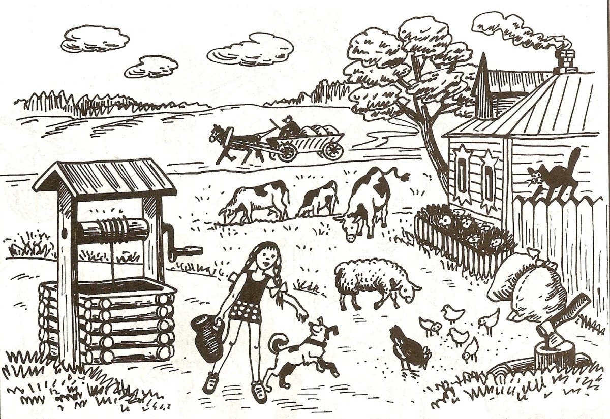 Уборка хлеба в старину