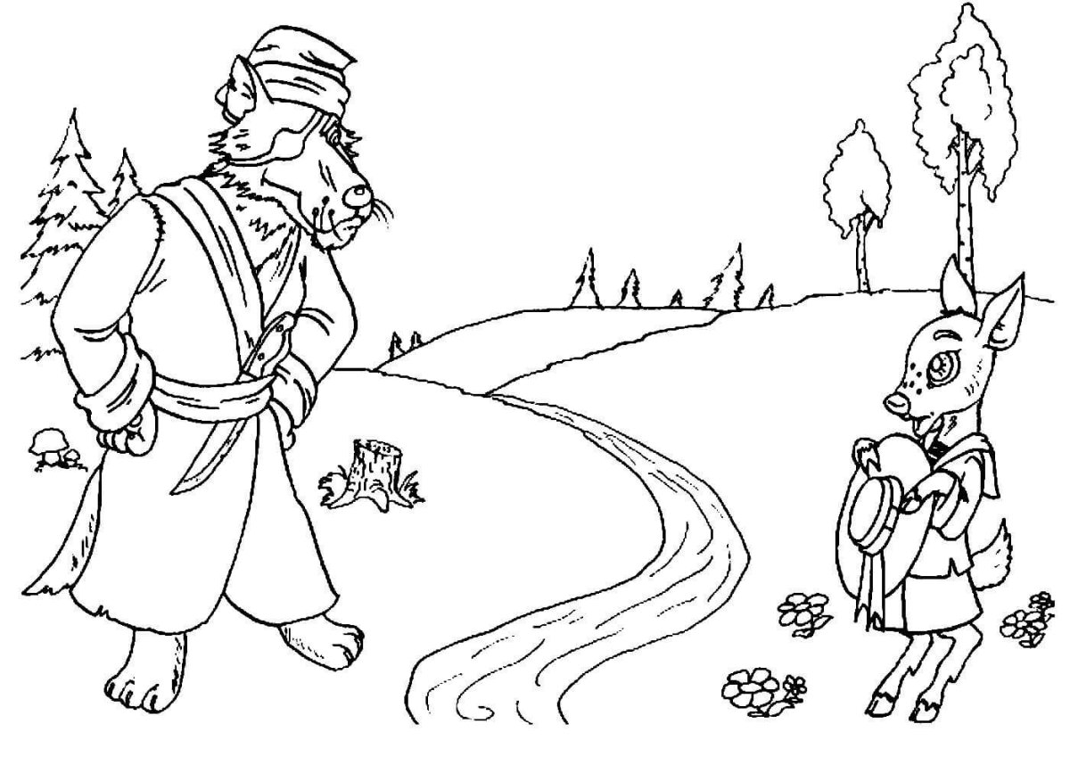 Русские народные сказки лиса и тетерев