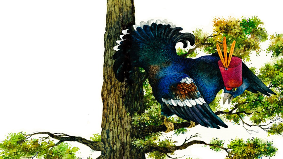 Русская народная сказка Жихарка раскраска