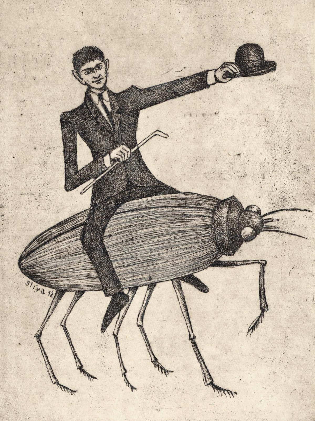 Франц Кафка рисунки