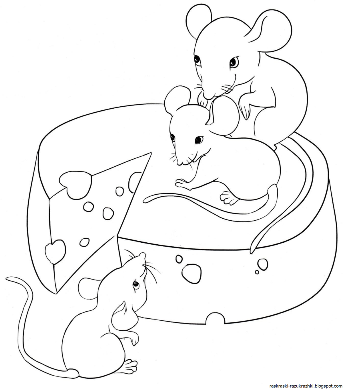 Крыса раскраска