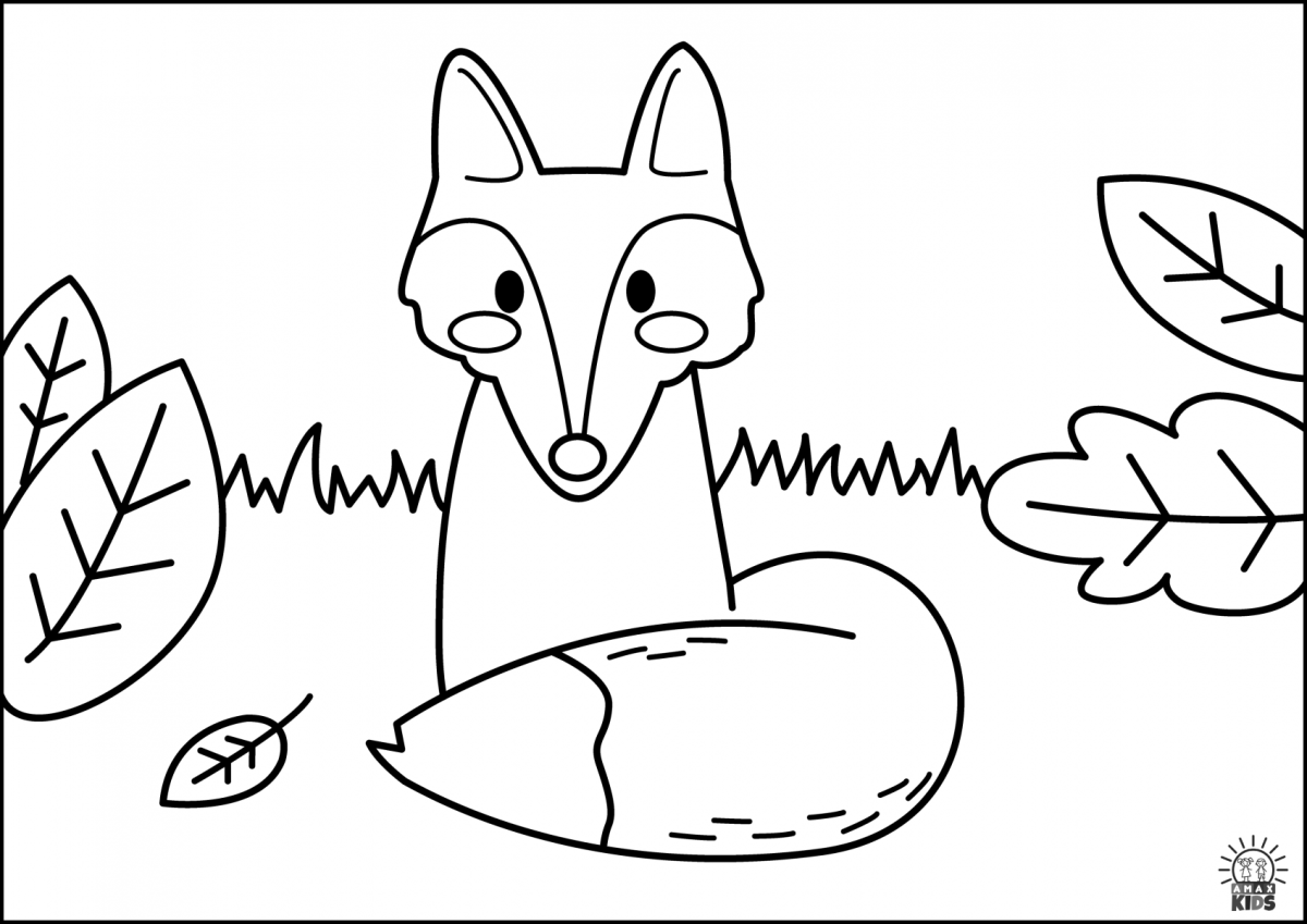 Лиса и журавль картинки к сказке раскраски