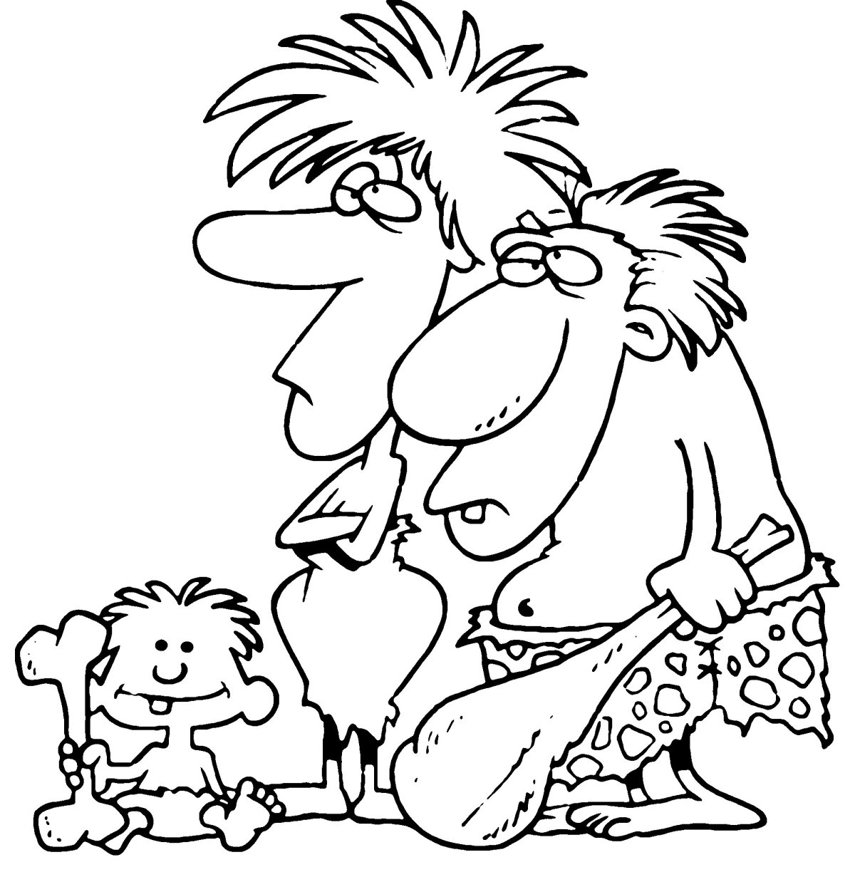 Разукрашка на тему Первобытное общество