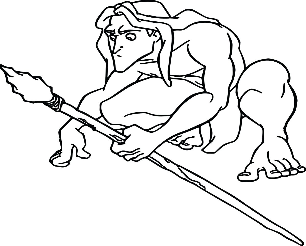 Раскраски для мальчиков тарзан