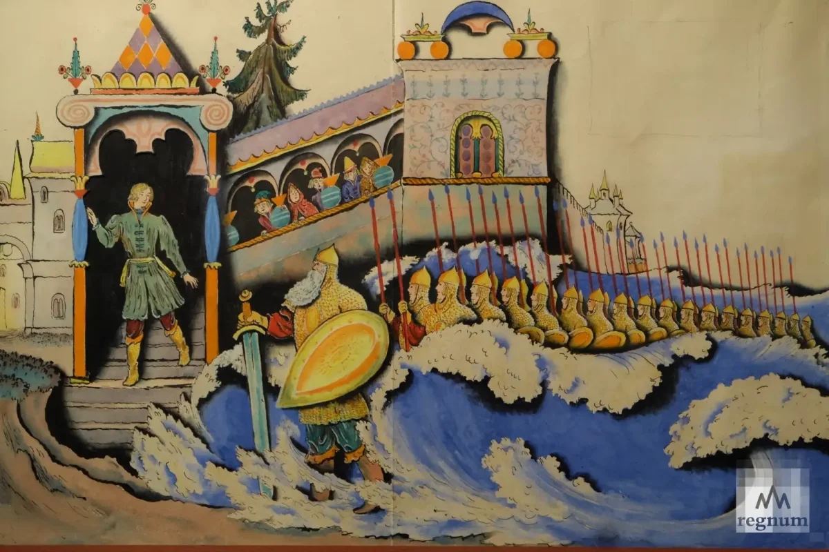 Гончарова н. иллюстрации к сказке о царе Салтане Пушкина