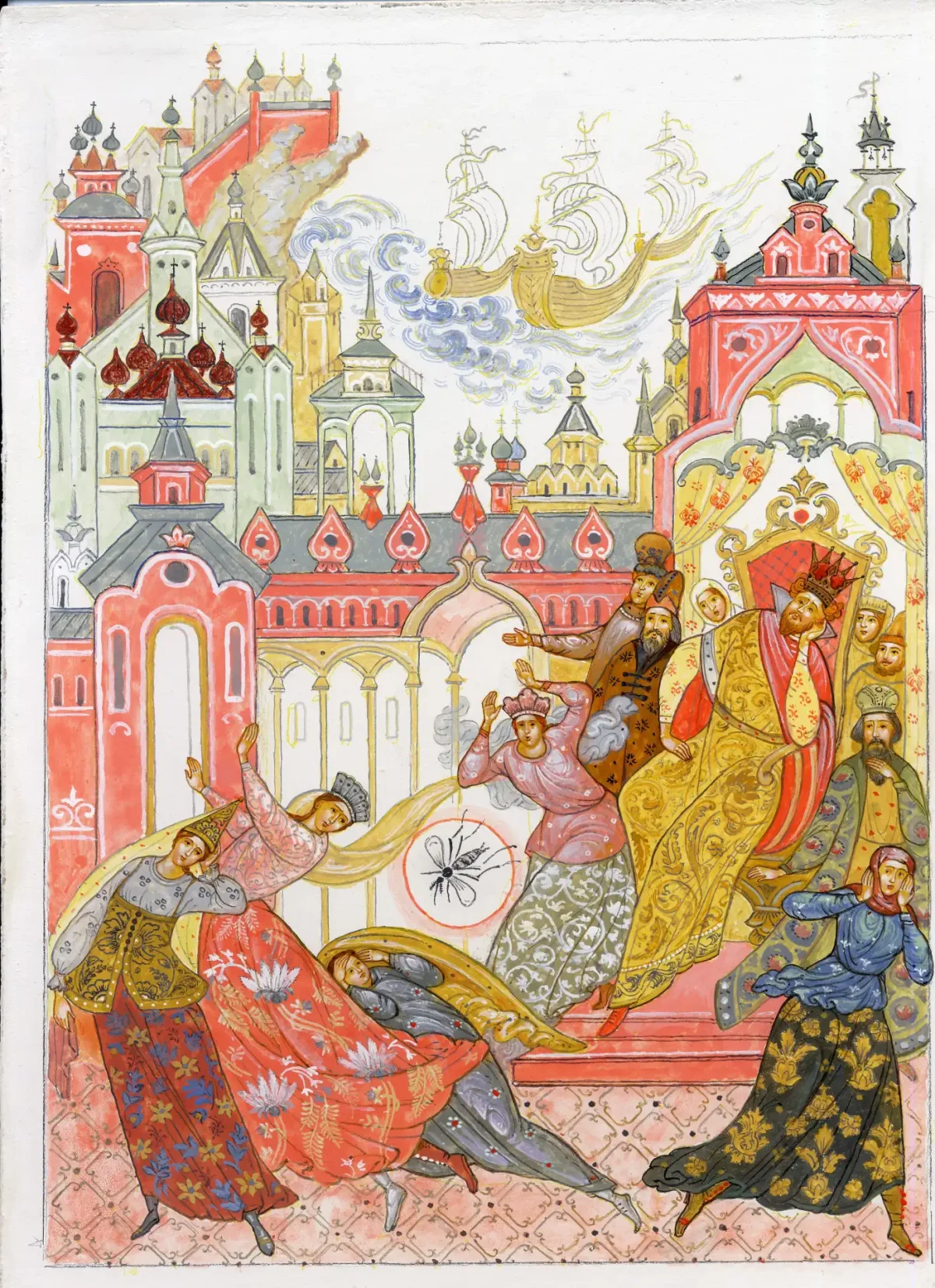 Билибин сказка о царе Салтане