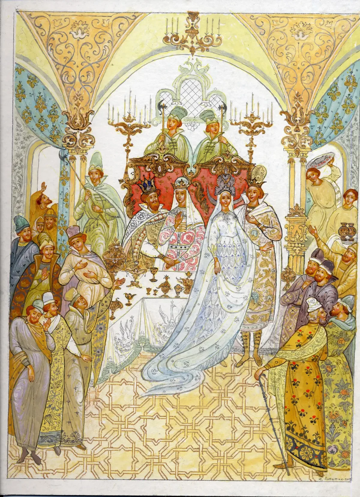 Иван Билибин царица Милитриса