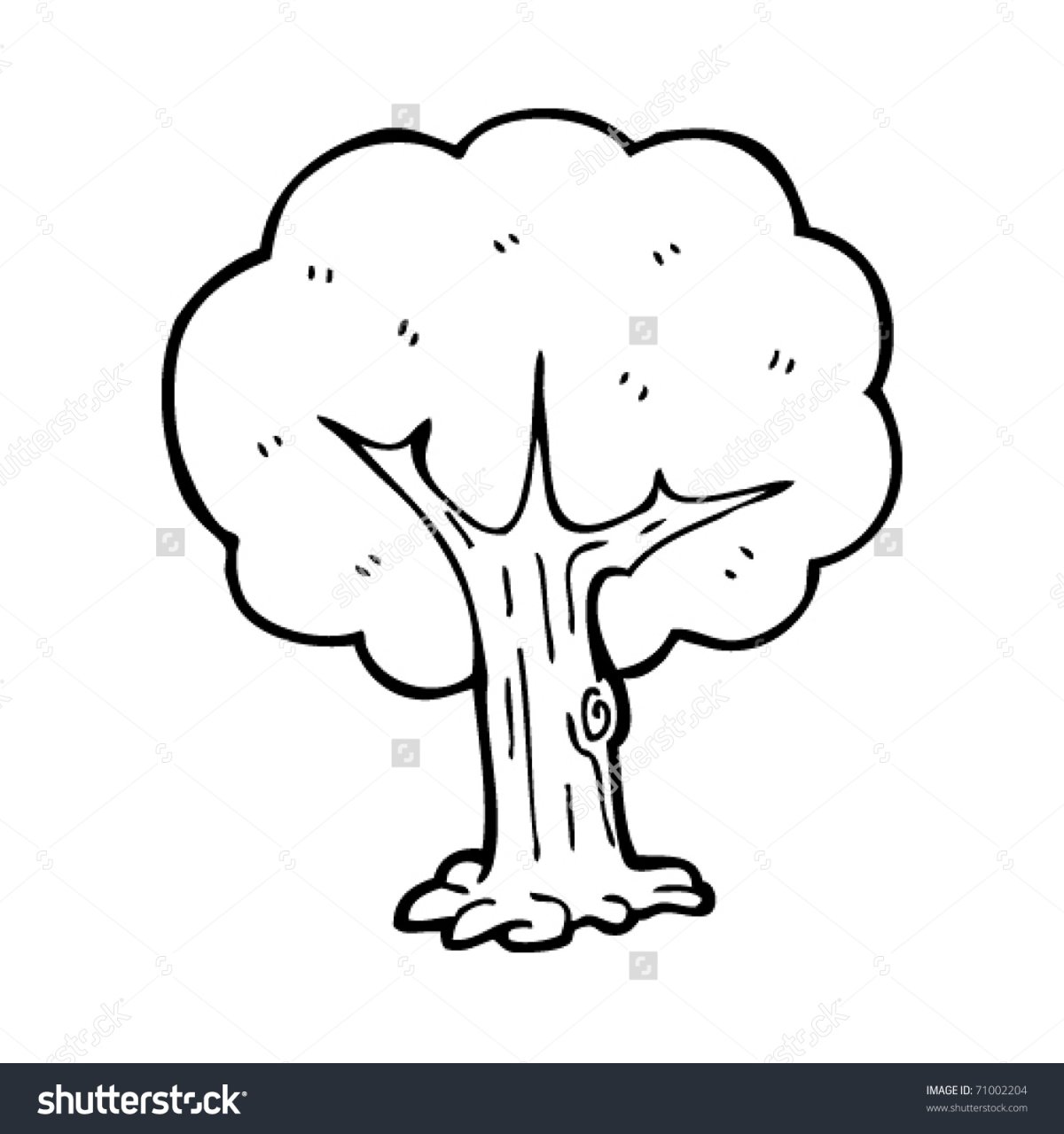 Дерево с дуплом раскраска для детей