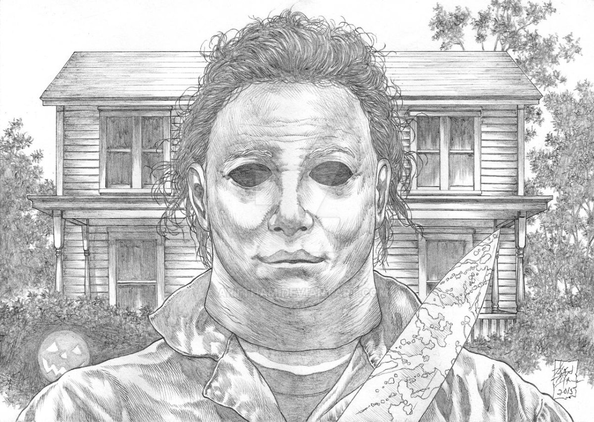 Джейсон Вурхис раскраска для детей