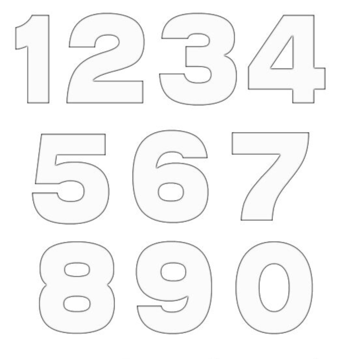 Трафарет "цифры"