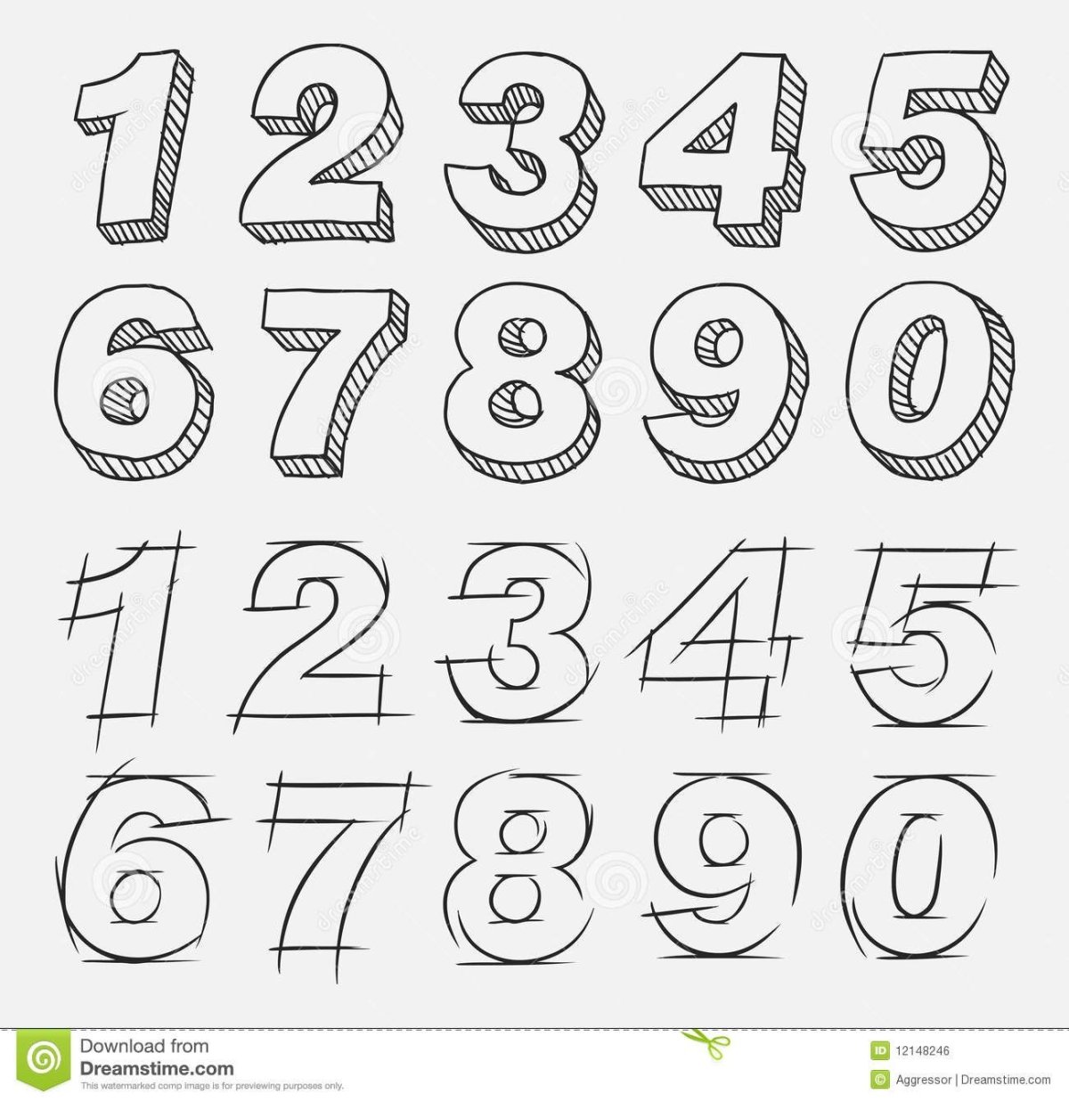 Цифра 5 раскраска