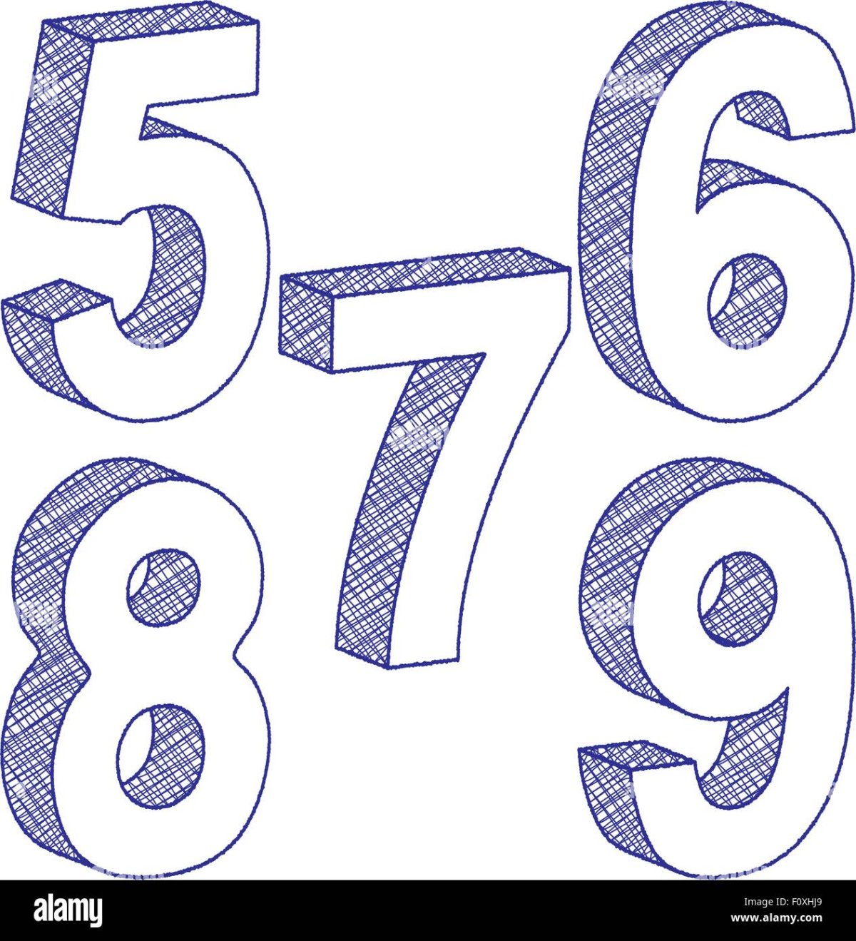 Цифры для раскрашивания