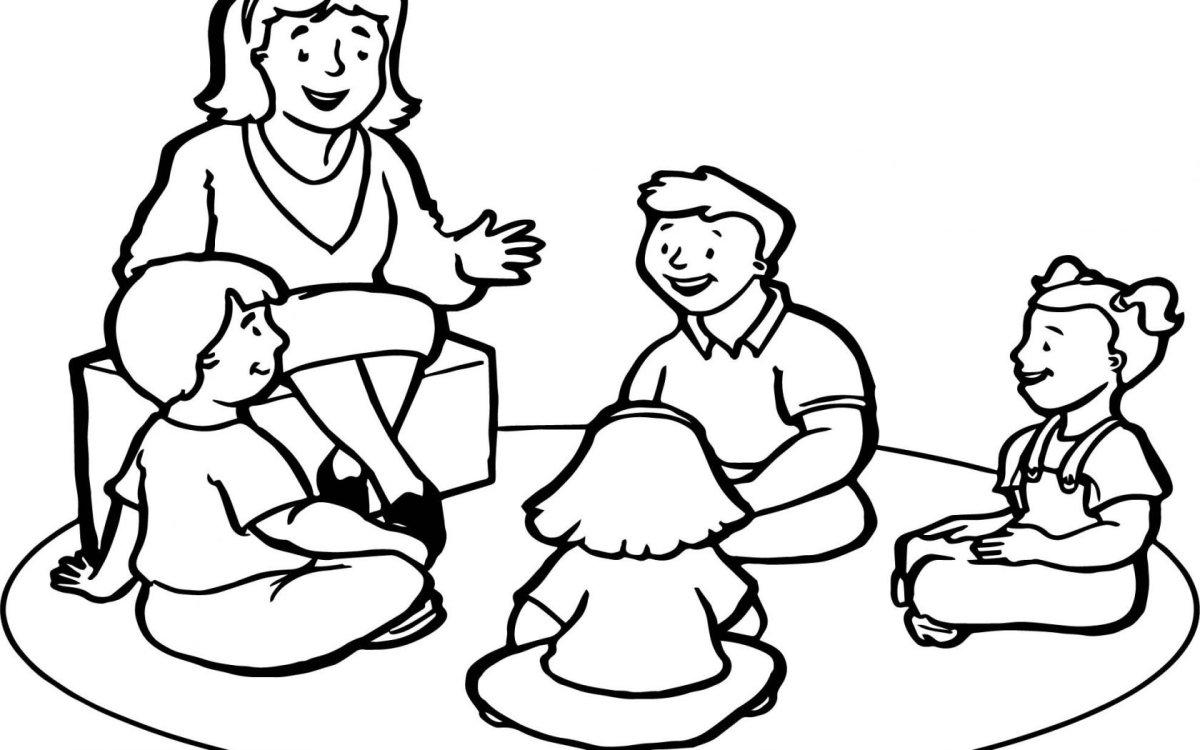 Школа раскраска для детей